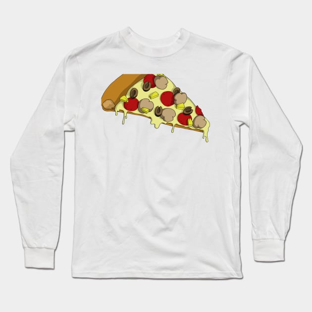 Pizza Long Sleeve T-Shirt by Thedustyphoenix